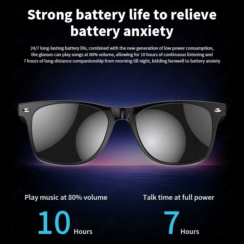 AI Intelnt Translation Glasses 163 Online Language AI Automatic Dialogue Translation Bluetooth Translation Glasses Men Women